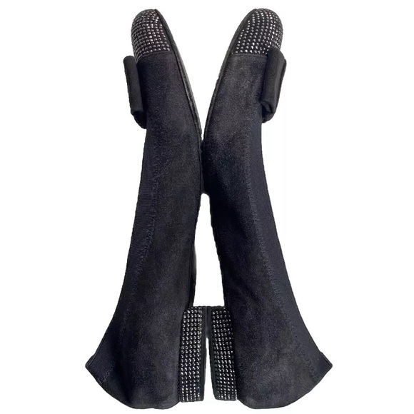 Stuart Weitzman Cabot Flats Suede Leather Bow Studded Size 7 - Picture 10 of 10